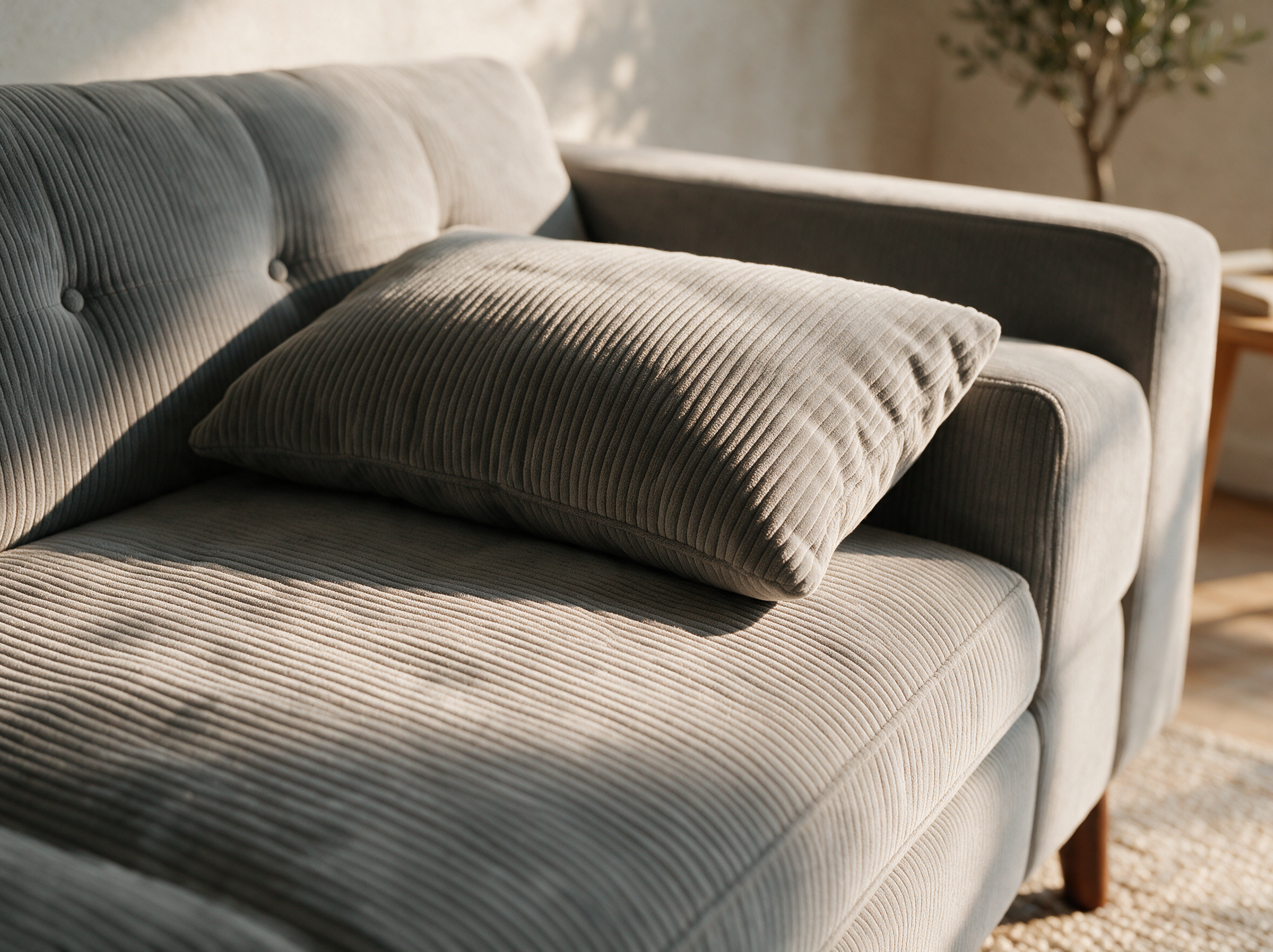 Le Petit — texture velours côtelé en gros plan