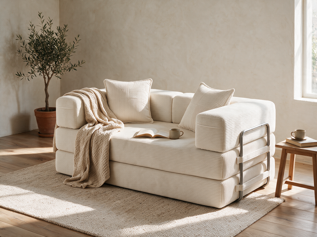 La Sieste — plaid, livre et tasse